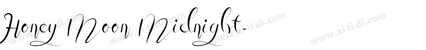 Honey Moon Midnight字体转换